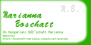 marianna boschatt business card